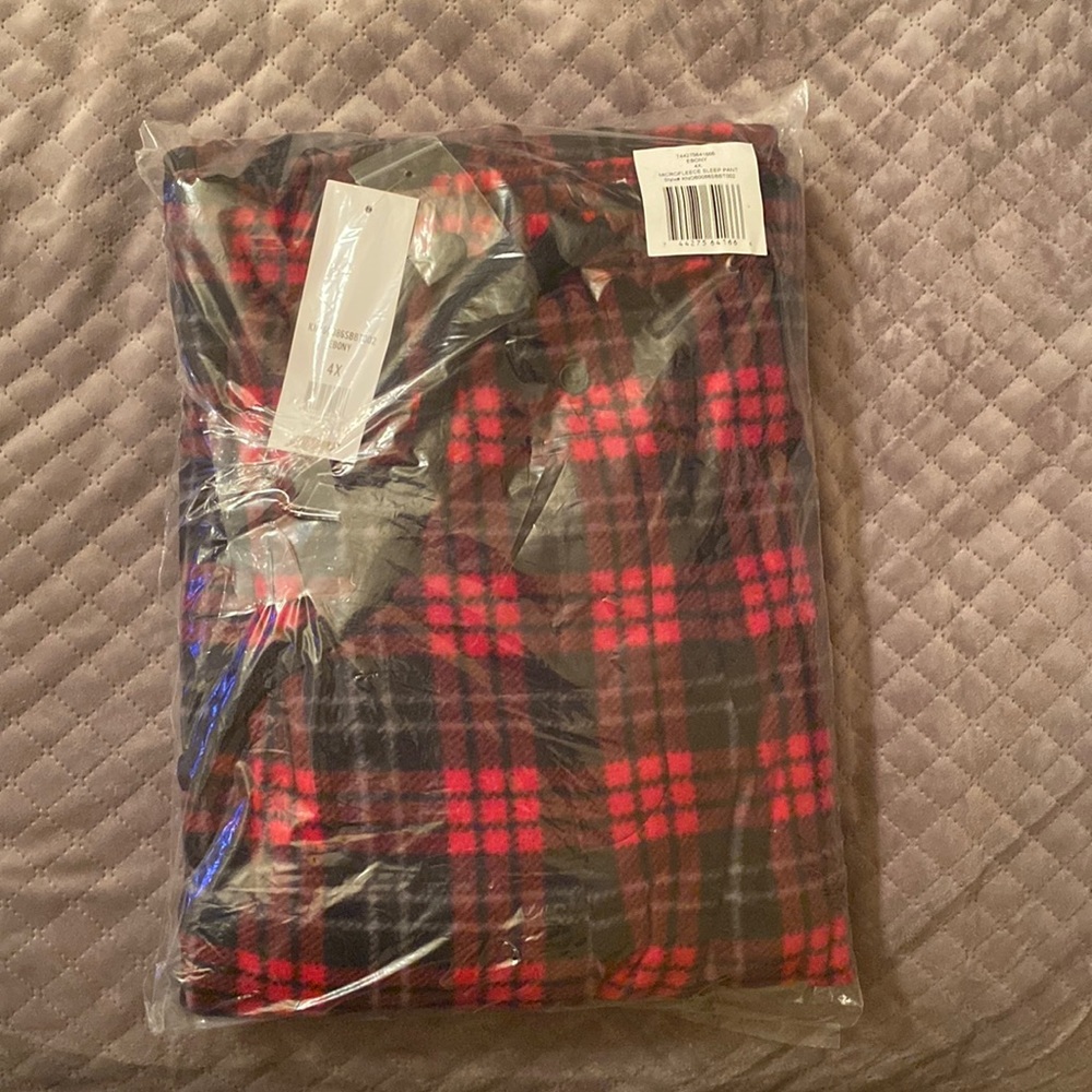 Flannel Micro Fleece Sleep Pant. 4X.